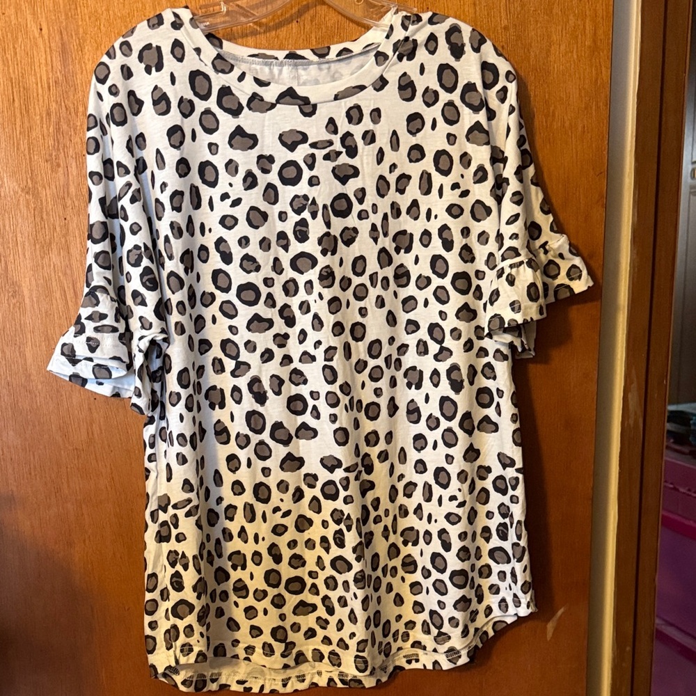 Leopard Print Women's Top